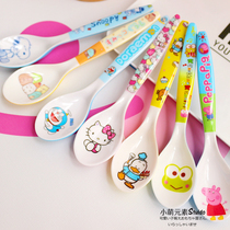 kitty series of new cute cartoon creative boutique spoon Childrens household melamine spoon tableware rice spoon