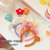 Ins internet celebrity adult face wash headband girl heart crab antler headband wearing Korean bear rabbit ears