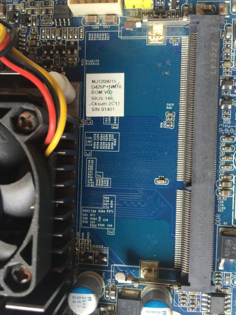 Original dismantling machine D425P NM10 DDR3 industrial control pos machine motherboard 17*17 Shanghai spot