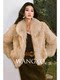 Wangxo｜Natural Dense 100% Fox Fur Dyed with Two-Tone Gradient｜Lapel H-Shaped Loose Fur Coat