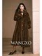 Wangxo｜Second-Hand Passtree Eco-Friendly Mink Fur｜Textured Lapel Single-Breasted Waist-Cinching Coat