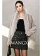 Wangxo｜Sheep Shearling Texture Eco-Friendly Fur｜Heavy Raccoon Fur Collar Raglan Sleeve Loose Cardigan Jacket
