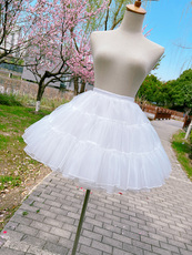 Свадебный кринолин 裙撑lolita洛丽塔四层40厘米无骨百搭软纱暴力日常衬裙花田喜事