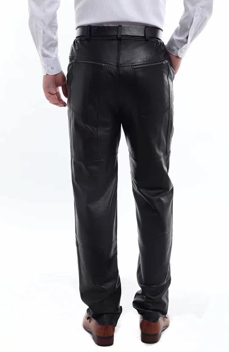 Pantalon cuir homme droit pour hiver - Ref 1492782 Image 18