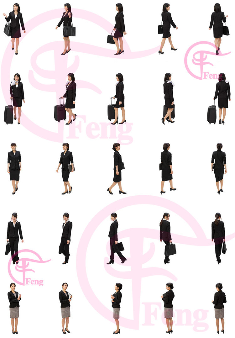 PS高清亚洲中国商务服务人物职场办公接待会议PNG免抠素材免扣