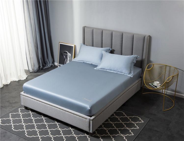 Giường Tencel Bộ ba chiếc gối riêng Bộ giường Tencel mùa hè mát mẻ 60 精 天 - Trang bị Covers 	ga chun trải giường 2mx2m2	