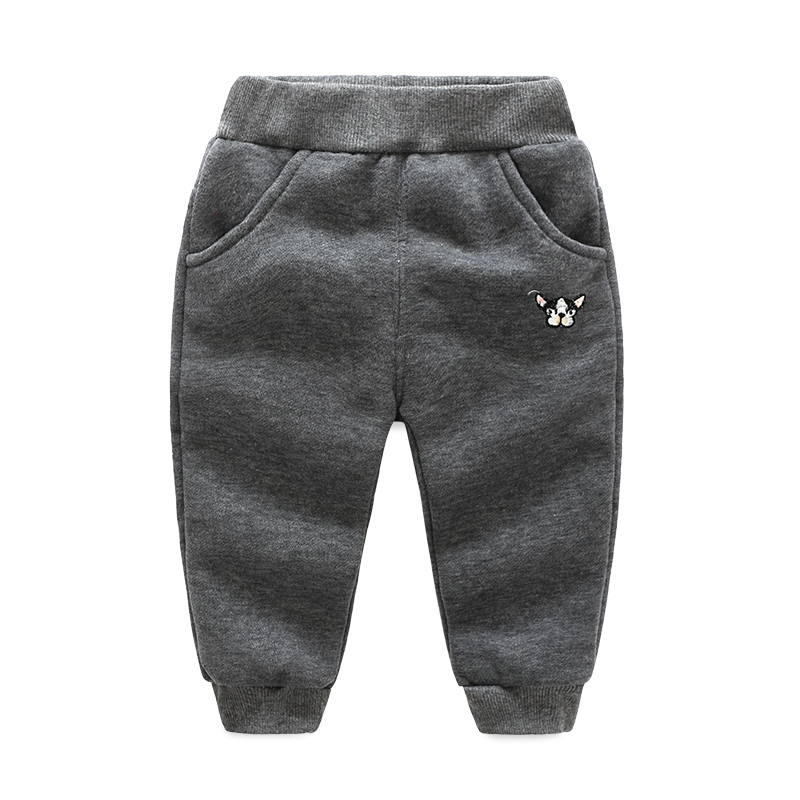 Quần cotton trẻ em nữ Trẻ em trai mùa đông cộng với quần nhung dày mặc quần thể thao quần ấm áp giản dị quan dai cho be