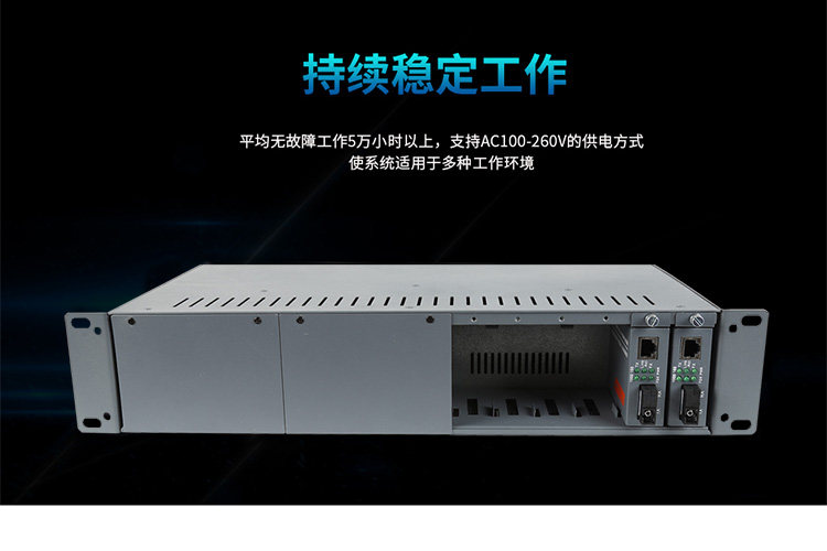 netLINK HTB-14AC commercial grade 14 slot fiber optic transceiver rack desktop photoelectric converter frame