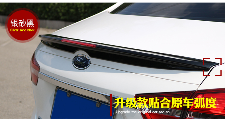 Chuyên dụng Ford Forex cánh sau sửa đổi Forex ABS sơn miễn phí áp lực ngang trang trí cánh cố định đuôi gió liền cốp honda city