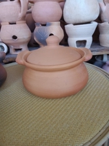 Southeast Asian ethnic style Dai-Tai red pottery flat-ear soup pot Thai custom-made tableware capacity 1 5L to 2L