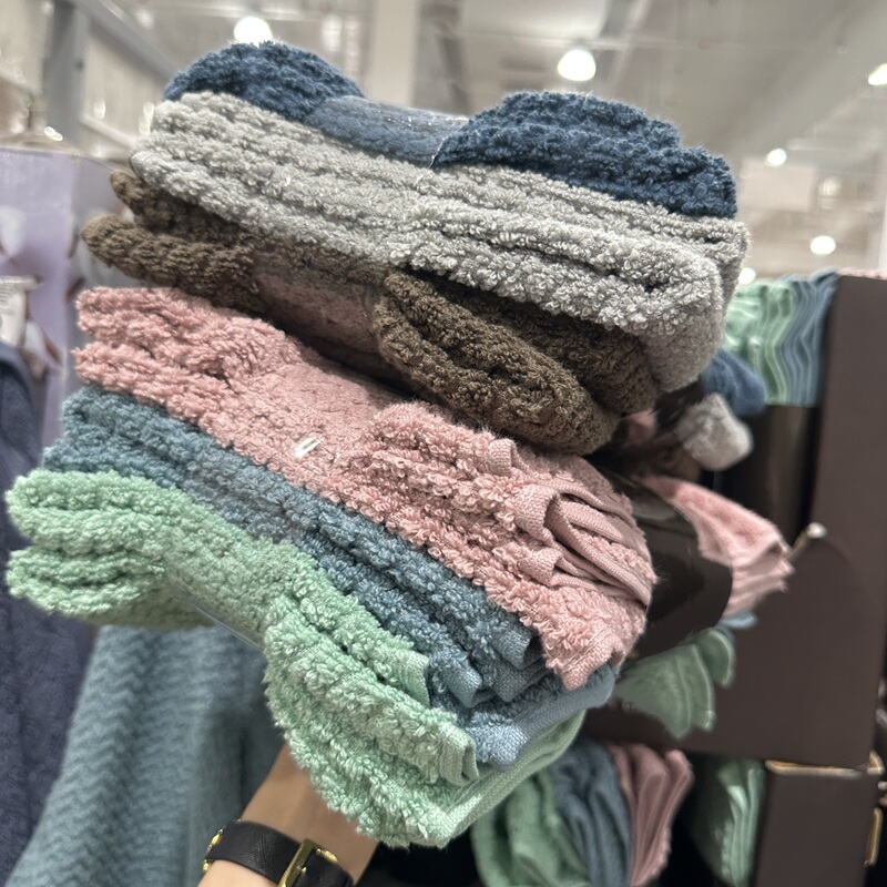 Suzhou Costco Imports the Original Indian Grandeur Brand Pure Cotton Quick-Drying Skin-Friendly Towels in 3 Colors and 6 Pieces Suzhou Costco Imports the Original Indian Grandeur Brand Pure Cotton Quick-Drying Skin-Friendly Towels in 3 Colors and 6 Pieces