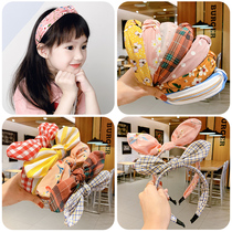 Childrens hairbands summer high-end hair accessories hair bundles cute girls dont hurt heads tidal air and non-slip