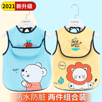 Children eat bibs female babies summer children spring and autumn thin kindergarten clothes anti-dirty clothes
