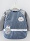 Baby Smock, Children's Eating Clothes, Baby Bib, Full-Body Waterproof and Anti-Dirty Long-Sleeve Apron, Boys and Girls Reverse-Wear Clothing
