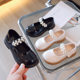 Girls' Small Leather Shoes 2025 Spring and Summer New Style Baby Crystal Pearl Elsa Princess Shoes Soft Sole Stylish Single Shoes for Girls
