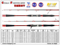 MW OCEAN FIGHTER MKIII series iron plate Road Rod gun handle straight handle Red