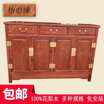 Side cabinet mahogany furniture rosewood all solid wood storage cabinet living room home new Chinese cabinet small apartment