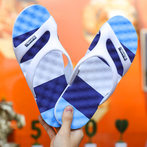 2022 slippers mens slippers mens summer wear trend one word mens summer thick bottom non-slip wear-resistant beach sandals womens