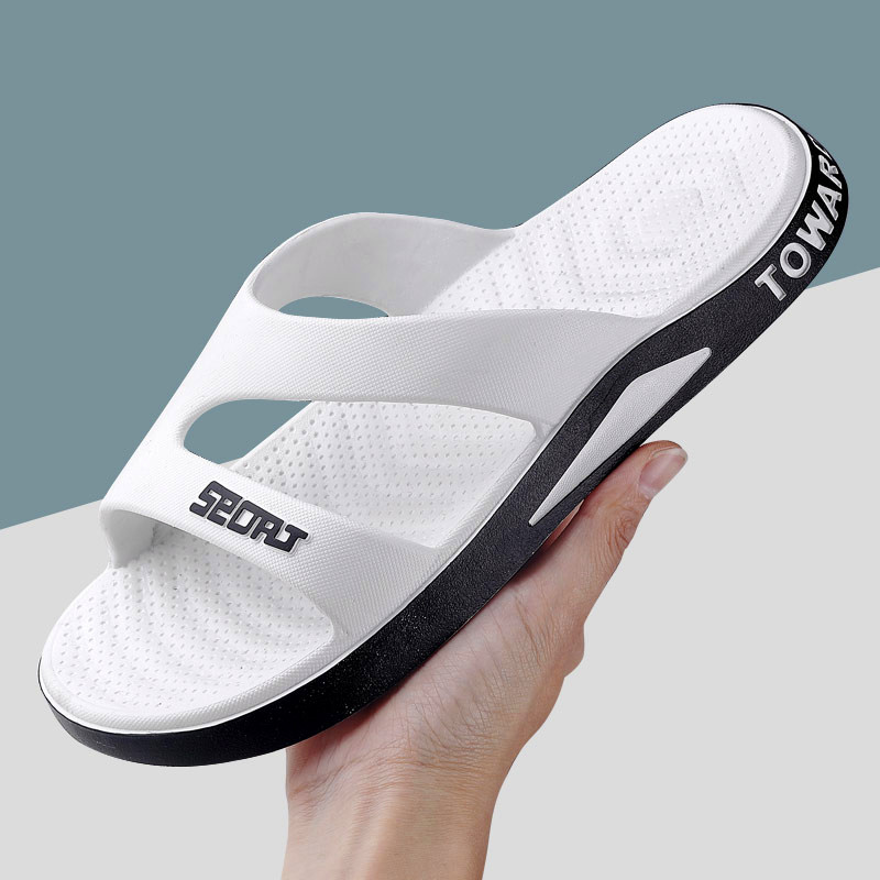 Slippers Men's Summer Slippers Men's Summer Outer Wear Korean Style Flip-Flops Wear-resistant Couples Beach Shoes Non-slip Sandals and Slippers