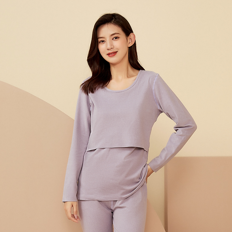 Pregnancy Color Pregnant Woman Autumn Clothes Sanitary Pants Suit Autumn Spring Autumn New Breastfeeding Pregnancy Thin Pregnant Woman Sleeping Suit Suit