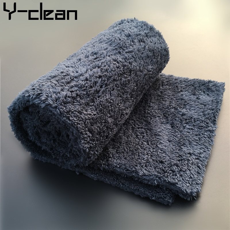 60*40 ultrasonic cut edge wipes microfiber coral fleece edge towel Wipe car dirt towels