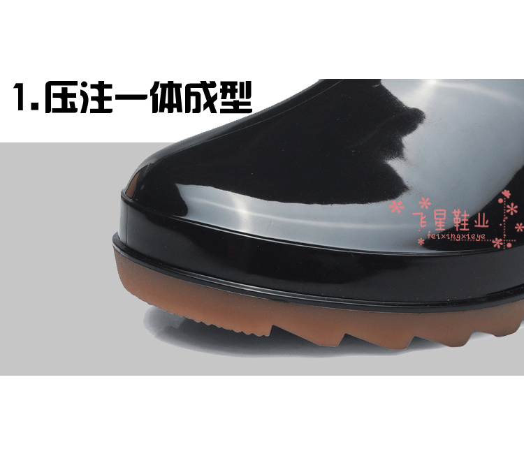 Chính hãng mưa khởi động nam mùa xuân và mùa hè non-slip mưa khởi động giày không thấm nước giày cá nam ngắn tay áo bao bọc ngoài kích thước lớn giày cao su giày lười nam chịu nước