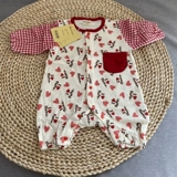 Хлопковое детское демисезонное тонкое боди для новорожденных