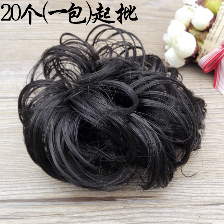 A2921 Wigs Black 20 Simulation Wigs Korean Hair Accessories Real Hair Curls Yiwu 2 yuan Store II
