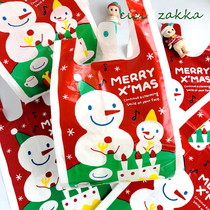 50 Christmas bags Snowman Christmas Party Horse clip bag New Year Candy snack bag Childrens gift bag