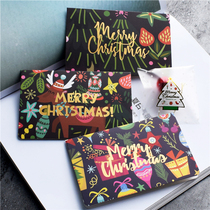 Christmas greeting card Forest bronzing Elk Christmas card Heart card Gift packaging Message card Thank you card