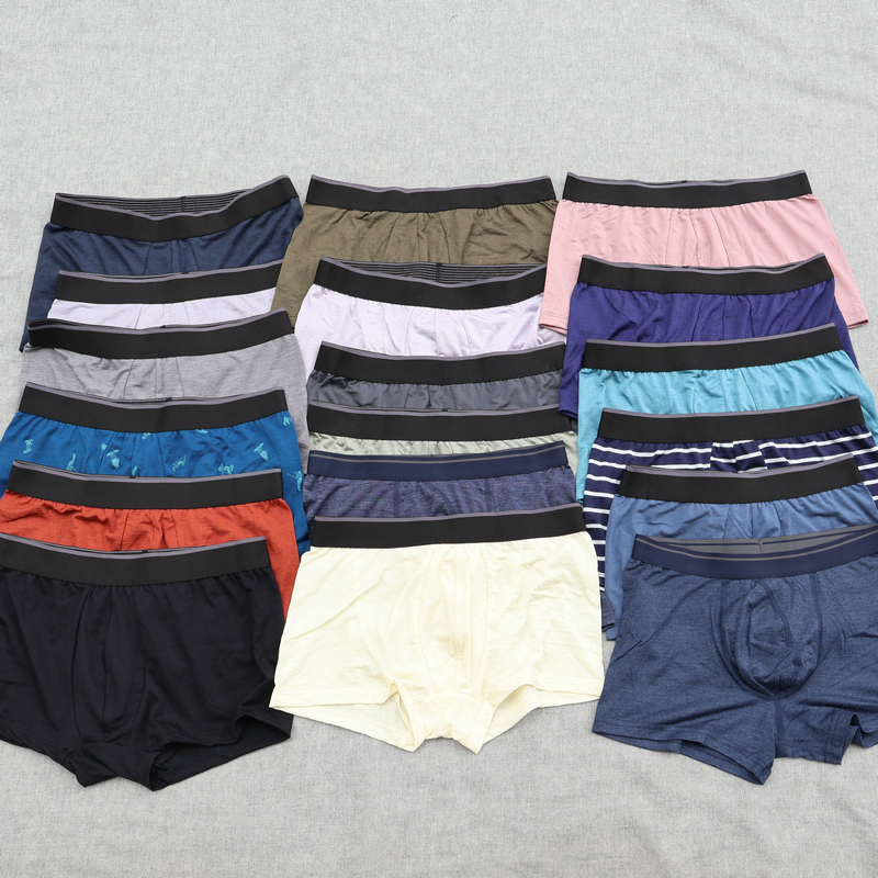 25 New Style Deodorant Quick-Drying and Plaid Merino Wool Men's Underwear