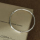 Patterned Brick Veinsbrick <Jian Yi Time> Classic Simple Glossy Glossy Push-pull Silver 9999 Bracelet for men and women