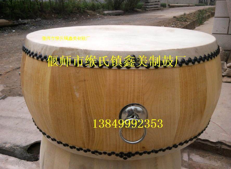 24-inch white stubble drum, wood drum, log color, majestic gong and drum, head-layer cowhide drum, drum, war drum