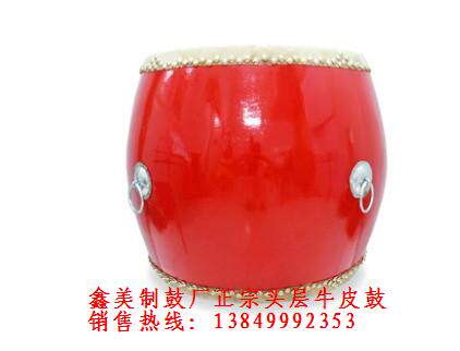 14-inch hall drum war drum head layer of cow leather drum China red drum adult percussion instrument Weifeng invigorated table with drum