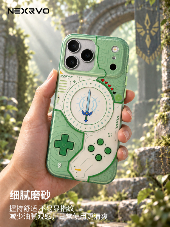 Green Semi-Transparent Frosted Design iPhone Case