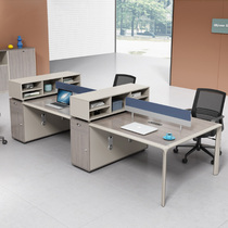 Office staff desk and chair combination simple and modern