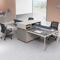 Light luxury office simple modern meeting table and chair combination Table 6-10 people negotiation meeting table and chair