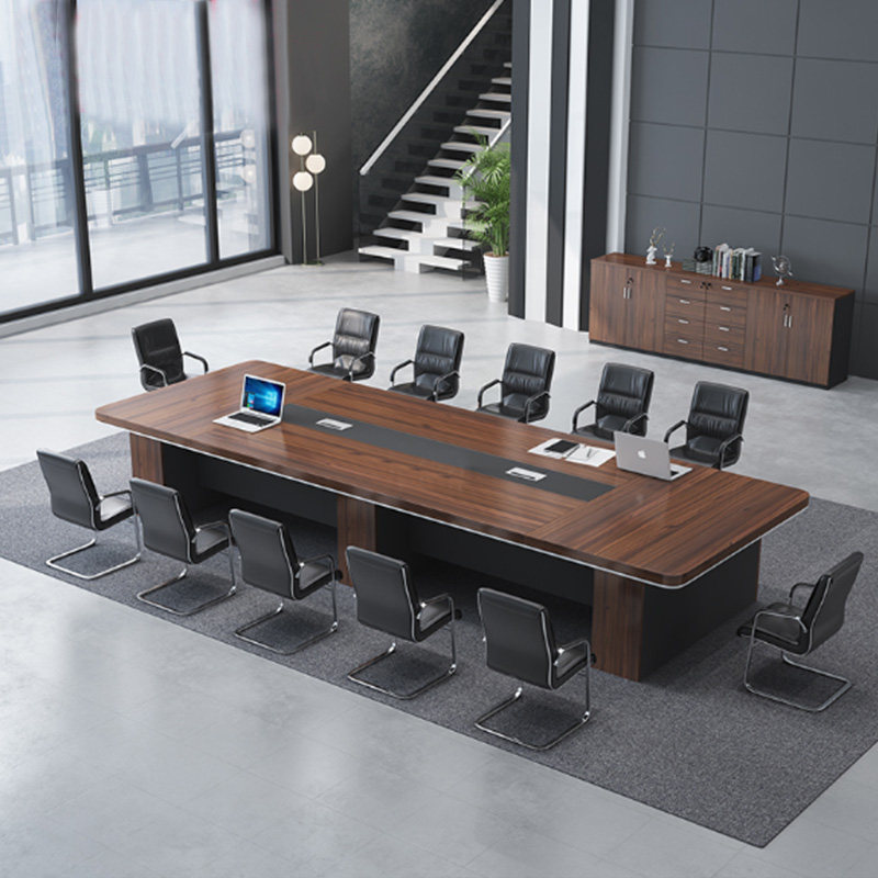 Conference table long table brief modern meeting room desk chair combination large negotiating table office furniture