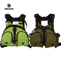 owlwin fishing lure life jacket kayak canoe portable rock fishing fly fishing vest camping outdoor