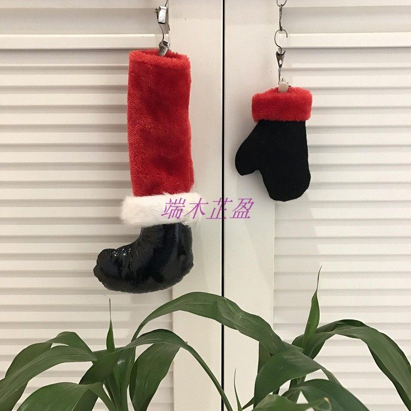 Christmas Christmas Eve three-dimensional gloves Christmas boots Christmas tree decorations small pendants small charms