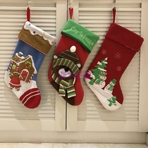 Christmas Christmas Eve large Christmas stockings Christmas boots three-dimensional reindeer snowman gift gift bag