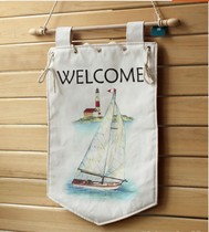 Meditranean Mediterranean Mediterranean Customs Canvas Print Hung Flags Retro Marine Sailing Cloth Art Decor Hanging Paintings