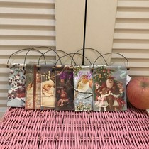 Christmas Christmas Eve Retro Canvas Print Christmas Bird Santa Claus Small Pendant Small Hanging Picture