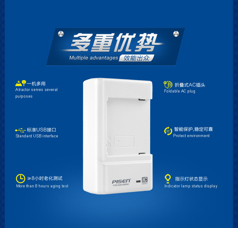 chargeur PISEN pour téléphones SAMSUNG SAMSUNG - Ref 1299246 Image 8