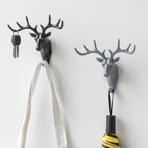 Antler American home decoration hook Wall hook wall hanging creative wall personality Deer head wall key holder