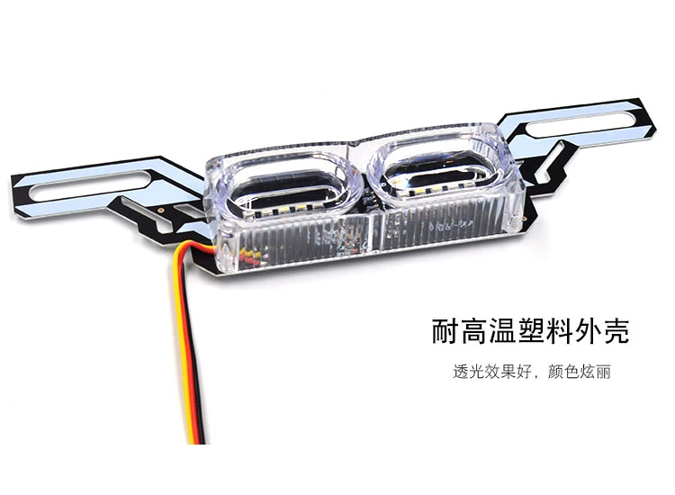 Đèn lồng xe máy nhấp nháy led sửa đổi biển số xe trang trí đèn bên ngoài 12V WISP đèn xe tay ga