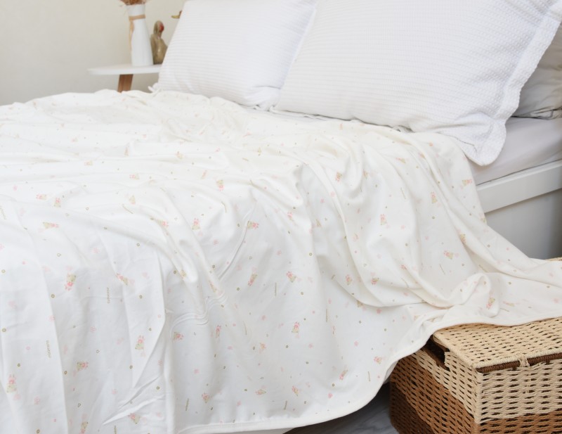 40 + sợi tre chải bông đan chăn đơn ngủ tờ đơn đặc biệt thoải mái cartoon giường trẻ em - Quilt Covers chăn phao rẻ	