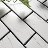 Современная простая кара белая керамическая гексагональная мозаичная плит