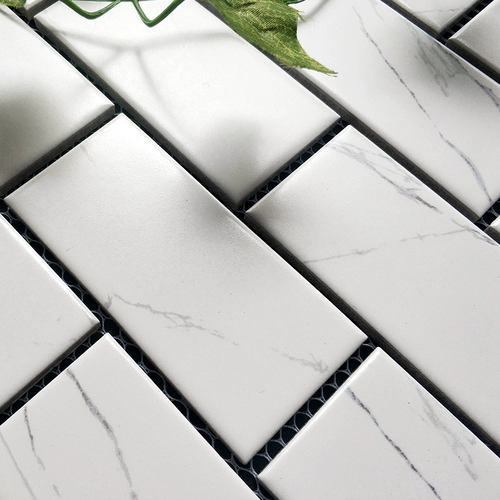 Современная простая кара белая керамическая гексагональная мозаичная плит