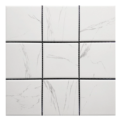 Современная простая кара белая керамическая гексагональная мозаичная плит